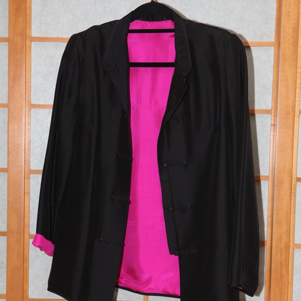 Jacket with vibrant lining